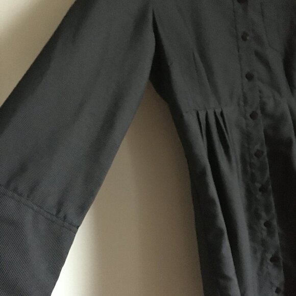 Point Zero Nicole Benisti Gothy Punk Button Down Tunic Shirt Dress - Picture 11 of 15